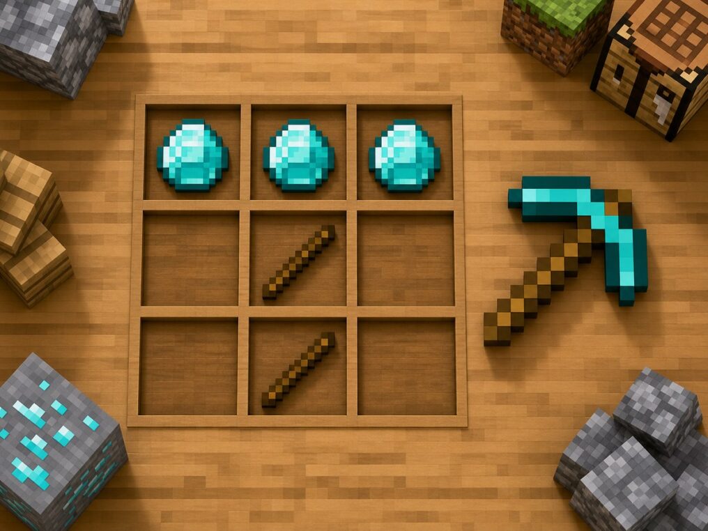 Сетка крафта Minecraft с готовым предметом