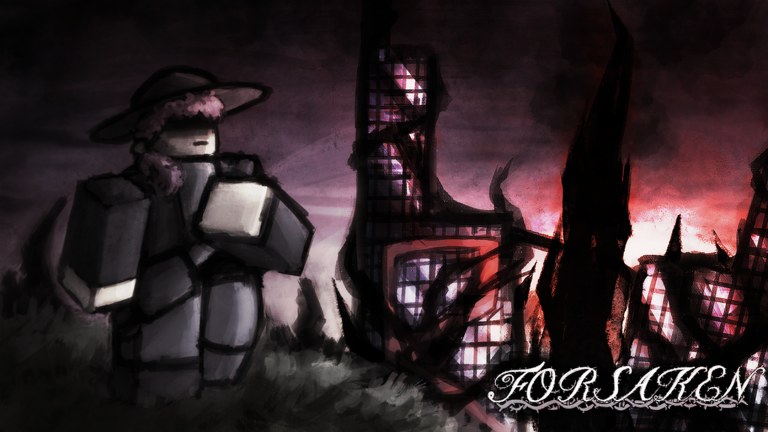 Выжившие на карте Forsaken в Roblox